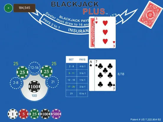 Zrzuty ekranu Blackjack Plus - Side Bets iPad 