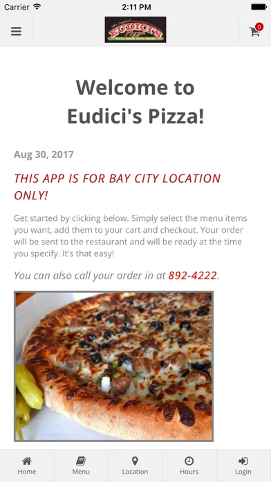 ภาพหน้าจอของ Eudici's Pizza