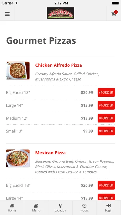 ภาพหน้าจอของ Eudici's Pizza
