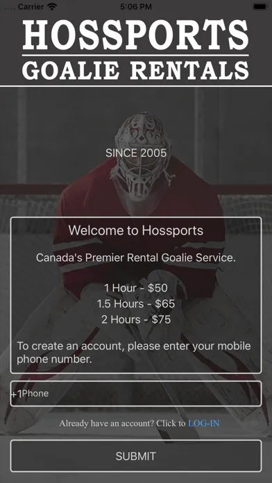 Screenshot di Hossports Hockey Rent A Goalie