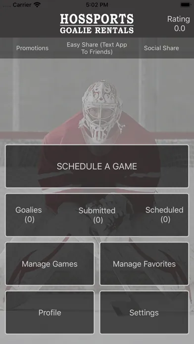 Screenshot di Hossports Hockey Rent A Goalie