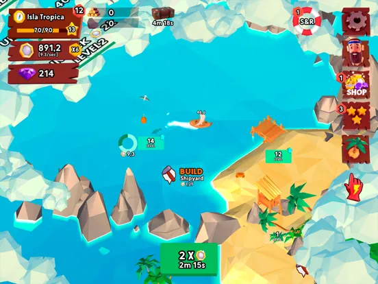 Capturas de pantalla de Idle Tropic Empire iPad 