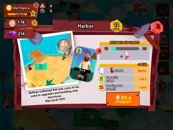 Capturas de pantalla de Idle Tropic Empire iPad 