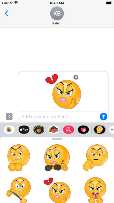 Bad Emoji for iMessage Screenshots
