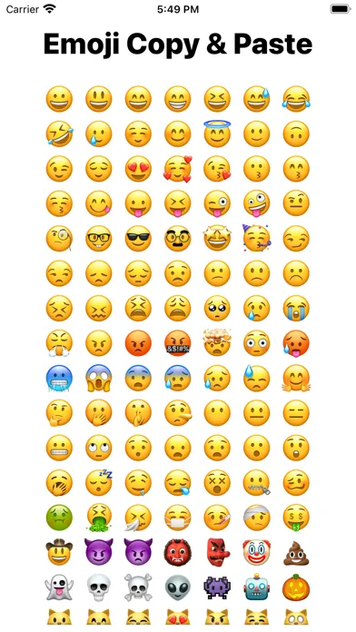 Tangkapan layar Emoji Copy And Paste