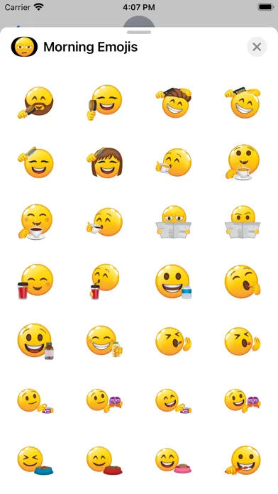 Captures d'écran de Morning Emojis