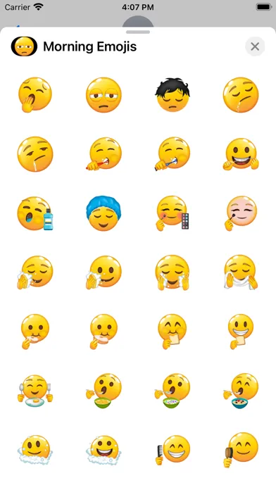 Captures d'écran de Morning Emojis