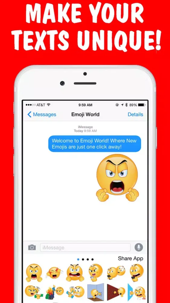 Angry Emojis Keyboard by Emoji World スクリーンショット