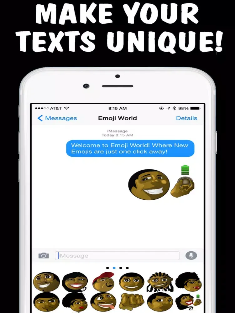 Blackmojis Keyboard - Black Emojis & New Emojis by Emoji World iPad  سکرین شاٹس