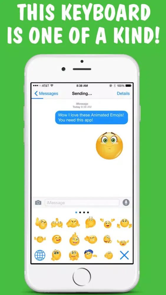 Captures d'écran de Emoji World Animated 3D Emoji Keyboard - 3D Emojis, GIFS & Extra Emojis by Emoji World