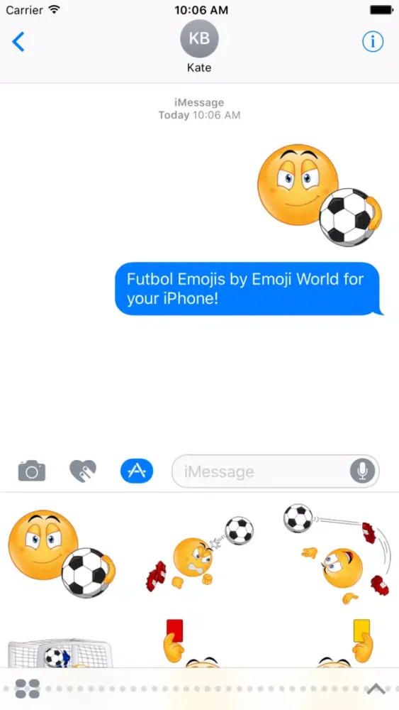 Futbol Emoji Stickers應用截圖