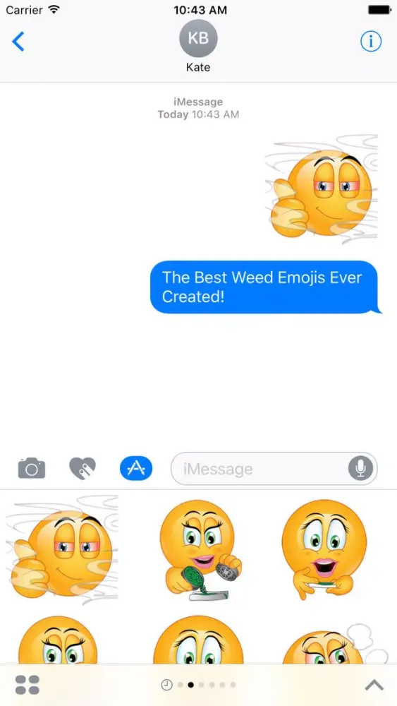 صور Weed Emoji Stickers