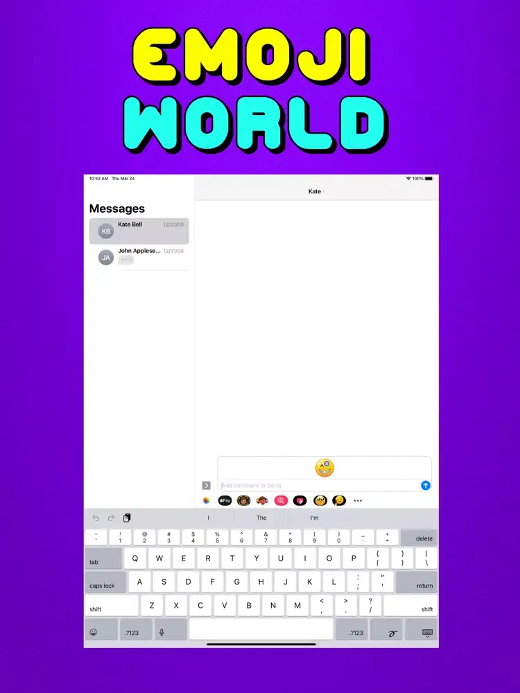 Tangkapan skrin Very Necessary Emoji Keyboard iPad 