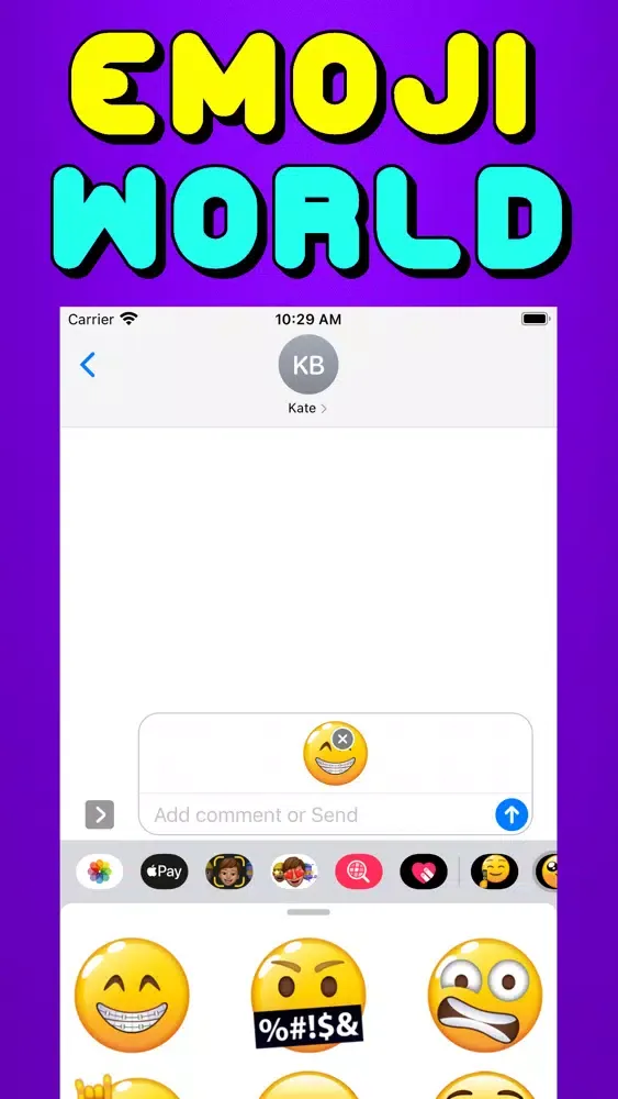 Tangkapan skrin Very Necessary Emoji Keyboard