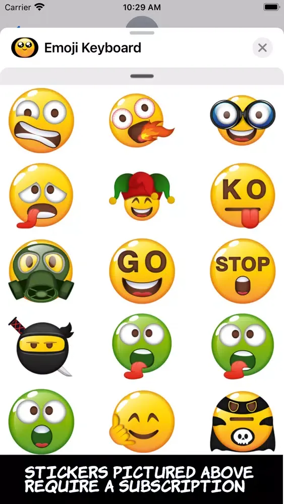 Tangkapan skrin Very Necessary Emoji Keyboard
