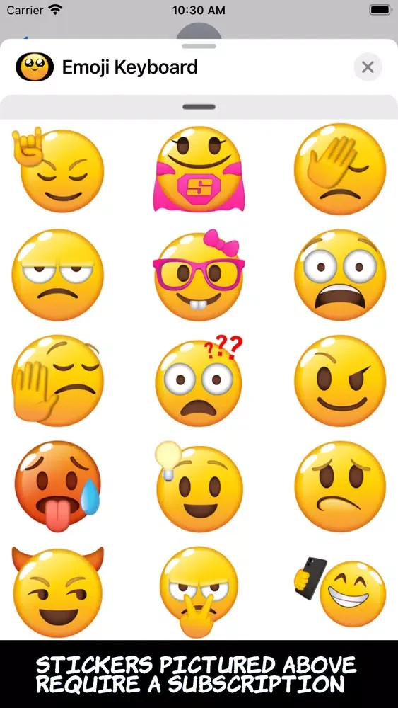 Tangkapan skrin Very Necessary Emoji Keyboard
