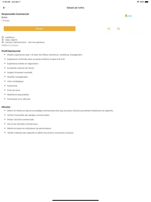 Emploi Partner iPad Screenshots