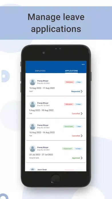 Grey Chain ESS Admin Screenshots