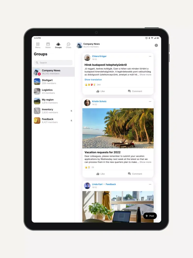صور Flip Employee App