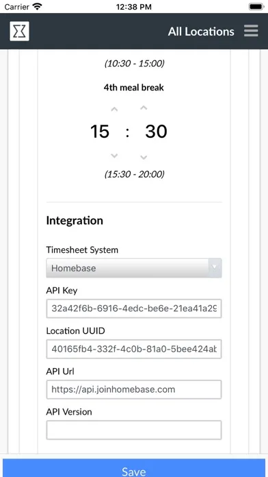 Captures d'écran de EmployeeMetrics ETA
