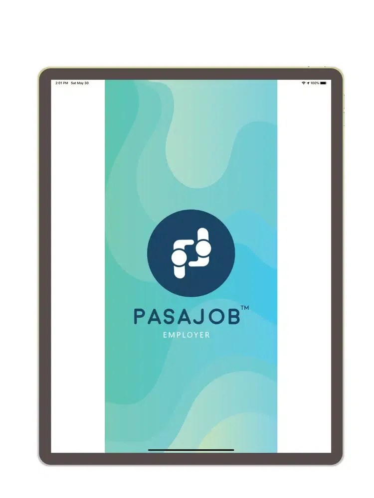 Tangkapan layar PasaJob Employer iPad 