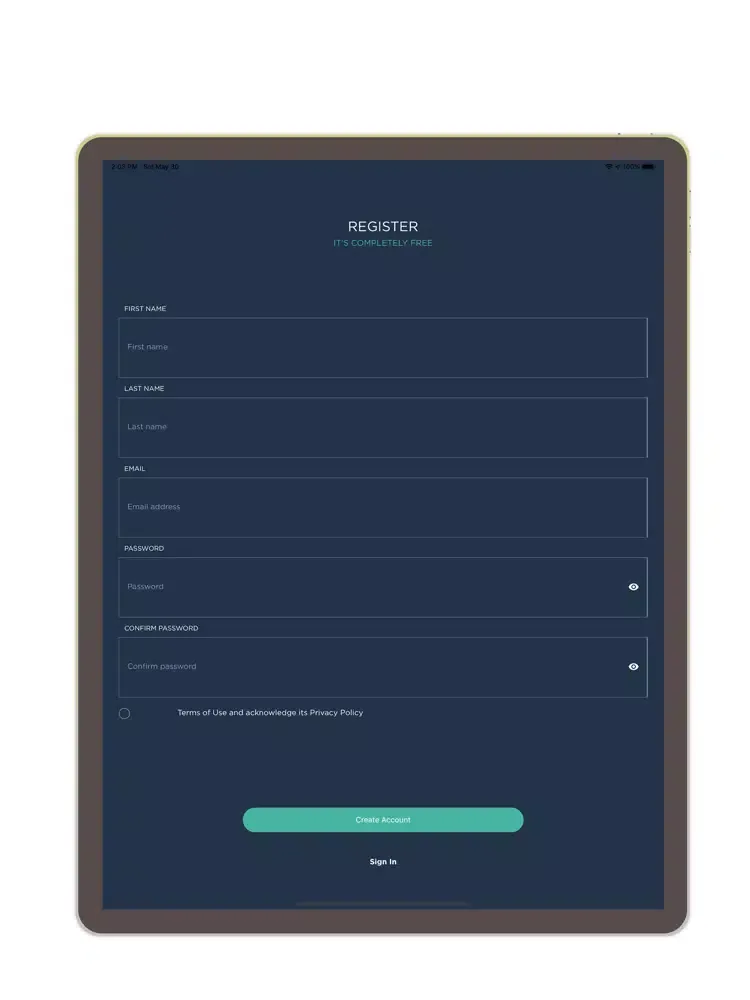 Tangkapan layar PasaJob Employer iPad 