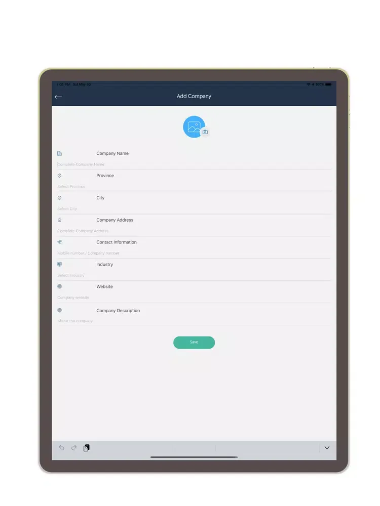 Tangkapan layar PasaJob Employer iPad 