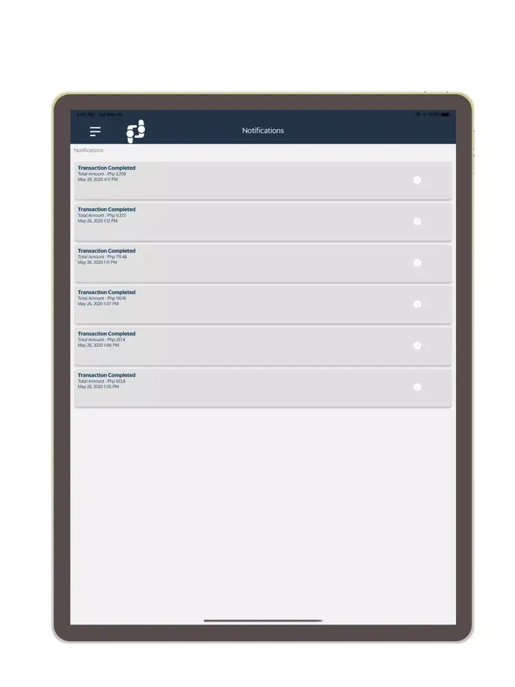 Tangkapan layar PasaJob Employer iPad 