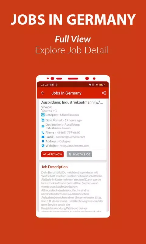 Jobs in Germany سکرین شاٹس