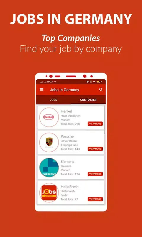 Jobs in Germany سکرین شاٹس