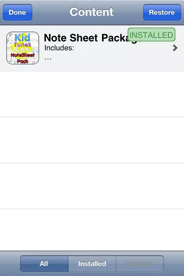 Capturas de tela do Kid Tunes Lite