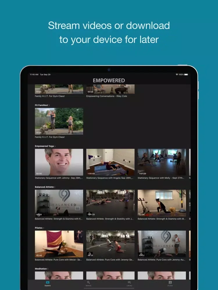 Empowered Video iPad  स्क्रीनशॉट