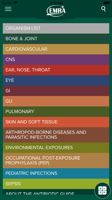 EMRA Antibiotic Guide स्क्रीनशॉट