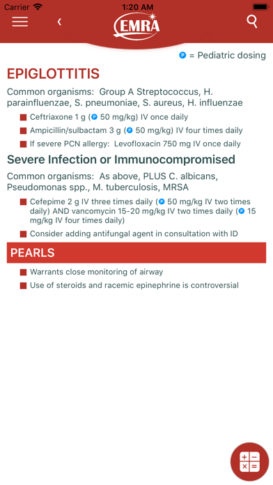 EMRA Antibiotic Guide स्क्रीनशॉट