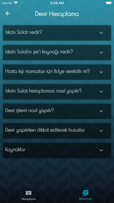 Muhâsebât Ekran Görüntüleri