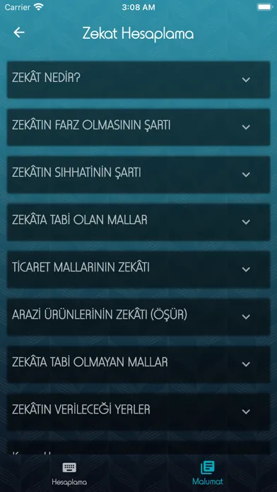 Muhâsebât Ekran Görüntüleri