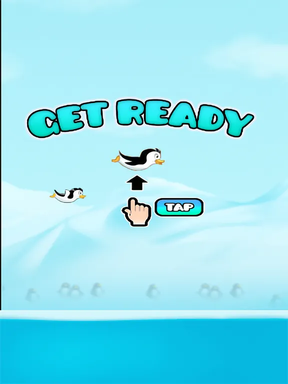 Tangkapan skrin Flying Penguin - FlapYourWings iPad 