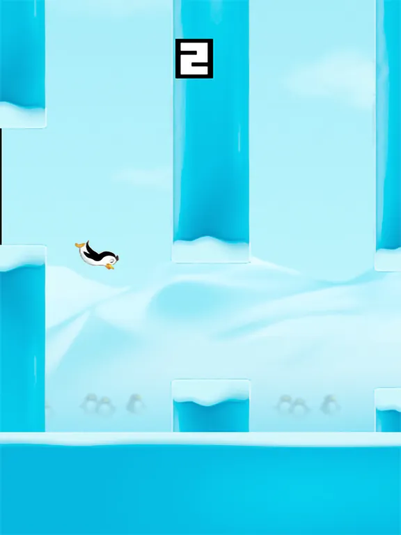 Tangkapan skrin Flying Penguin - FlapYourWings iPad 