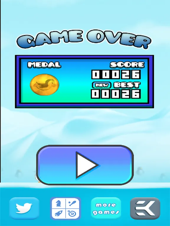 Tangkapan skrin Flying Penguin - FlapYourWings iPad 