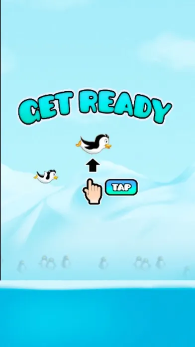 Tangkapan skrin Flying Penguin - FlapYourWings