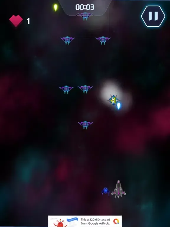 Tangkapan layar Space Shooter Galaxy War iPad 
