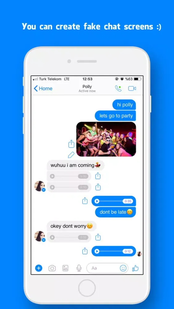 Capturas de pantalla de Fake Messenger