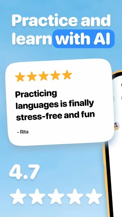 Al Language Tutor - Fluently سکرین شاٹس