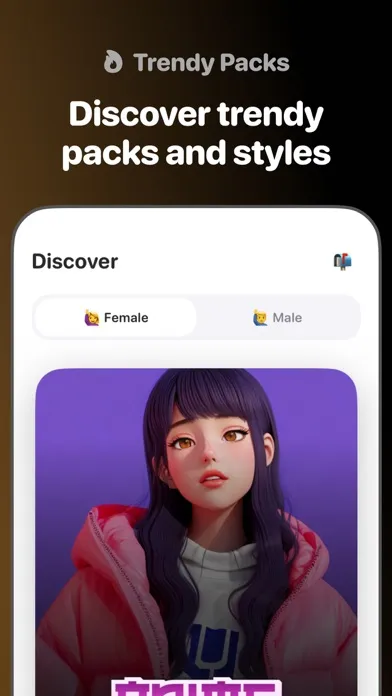 Captures d'écran de Pixie - AI Avatar Generator