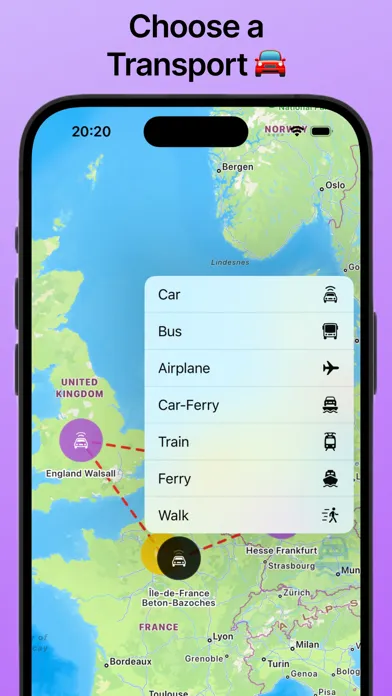 Capturas de pantalla de Travel Route Map