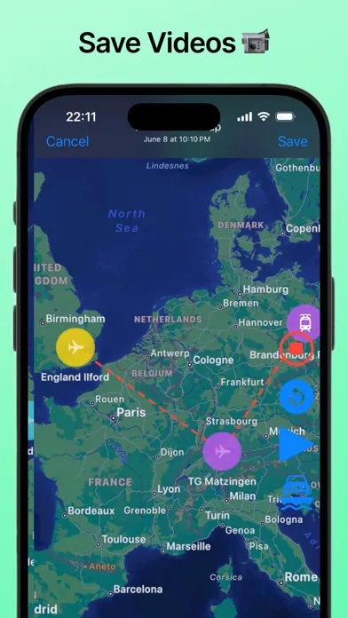 Capturas de pantalla de Travel Route Map