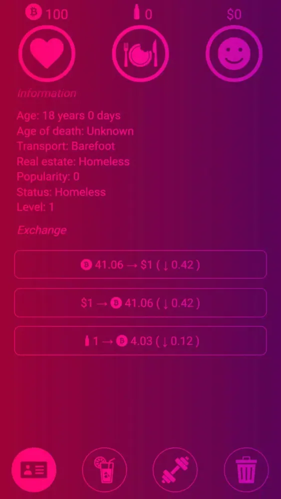 Hobo Life Simulator سکرین شاٹس