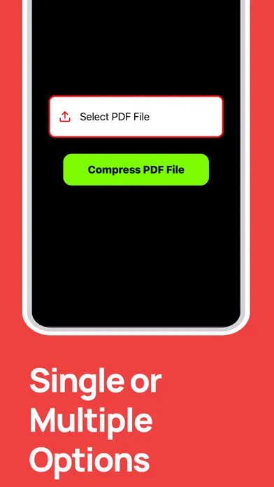 Captures d'écran de pdf compressor.