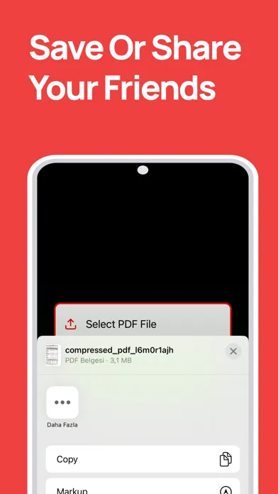 Captures d'écran de pdf compressor.