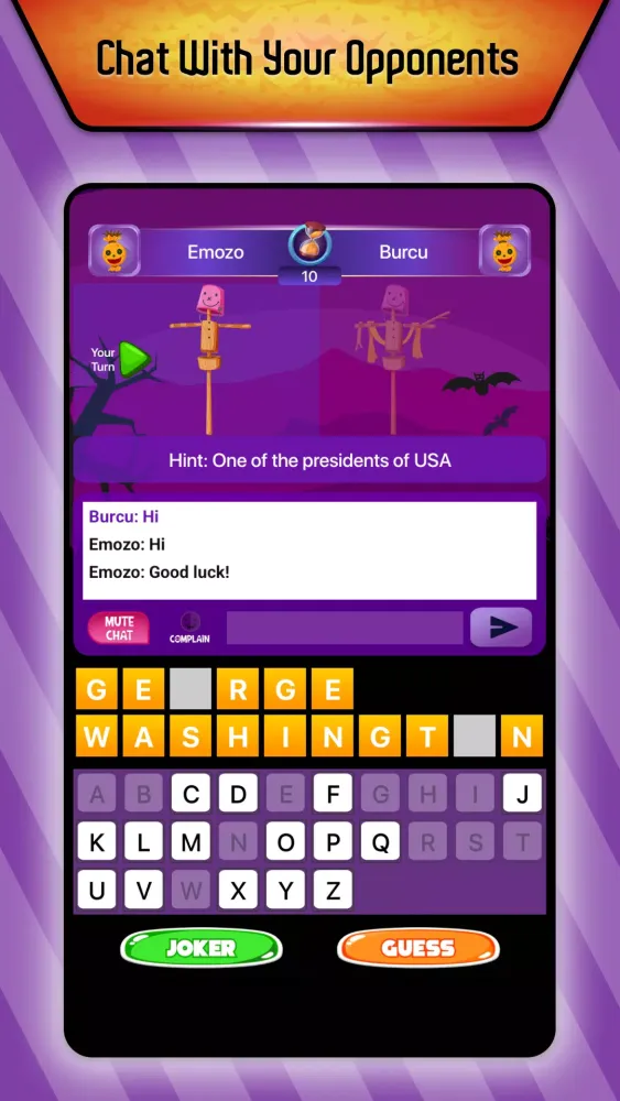 Online Hangman Word Game Screenshots